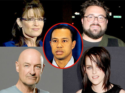 Sarah Palin, Kevin Smith, Terry O'Quinn, Kristen Stewart, Tiger Woods Sarah Palin, Kevin Smith, Terry O'Quinn, Kristen Stewart, Tiger Woods